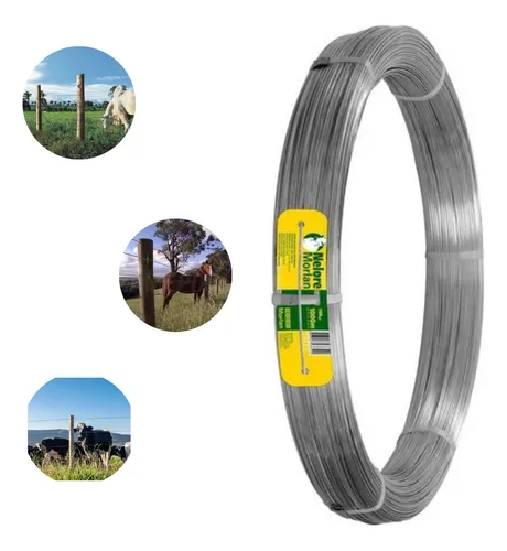 Arame Liso Ovalado Para Gado 1000m Cerca Rural Galvanizado - Imagem Principal